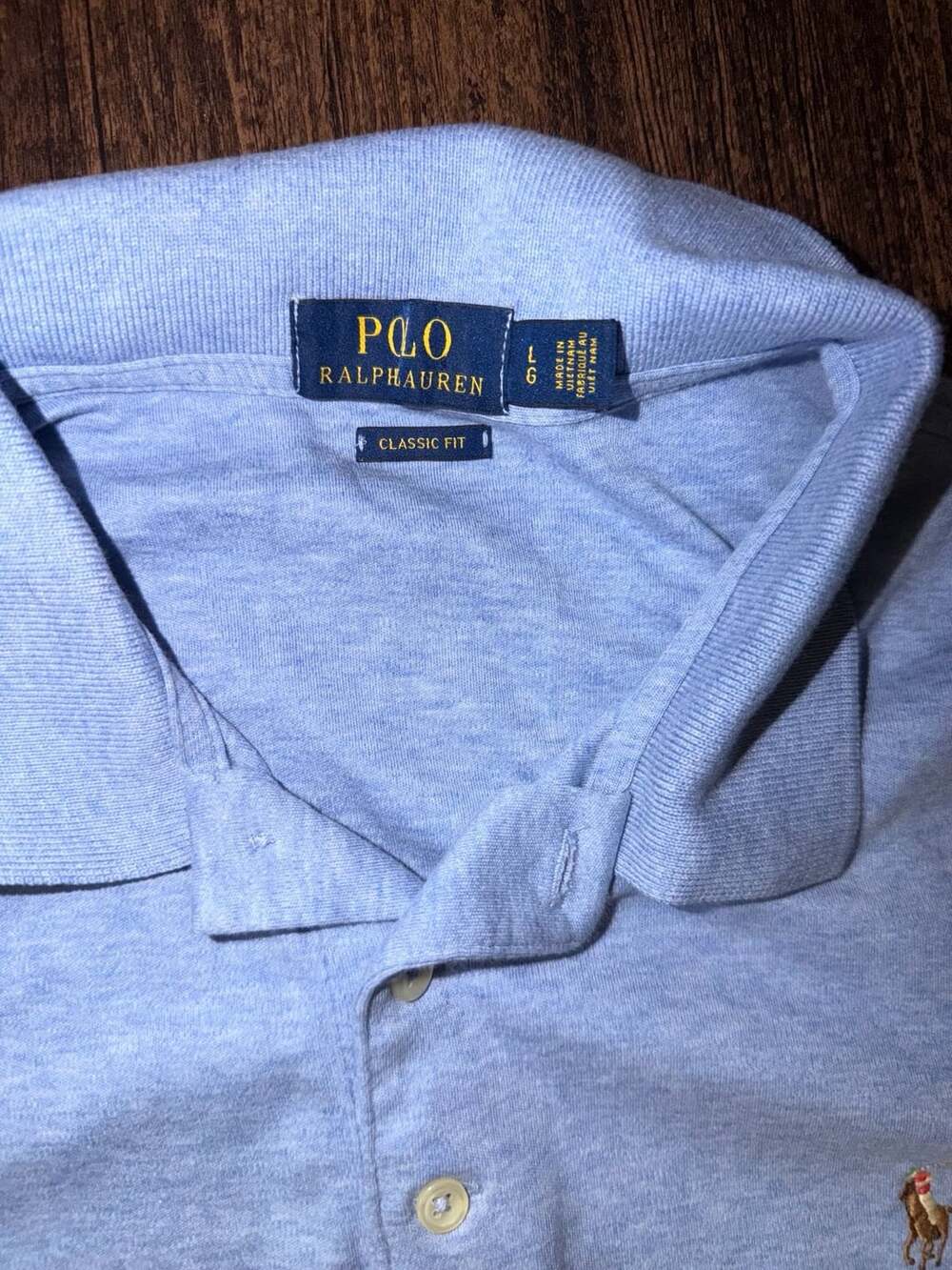 Polo Ralph Lauren Classic Fit Polo Size L Light Blue - Picture 3 of 4